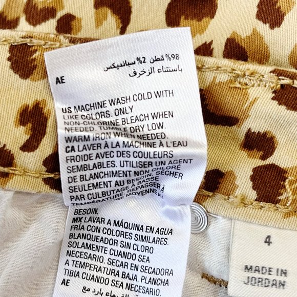 NWT Style & Co Skinny Curvy Fit Mid Rise Tummy Control Animal Print Jeans Size 4 - Picture 10 of 11